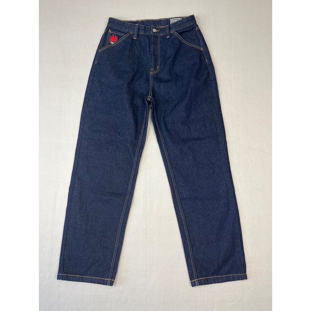 Spitfire Wheels Bighead Fill Jeans Mens 32x32 Blue Denim Baggy Dark Wash